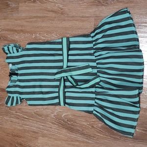 (2) PatPat Anan Baby Ltd. Toddler Girl's Striped Ruffle Belted Formal Occasion